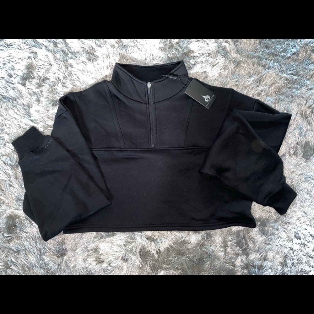 EVOLUTION HALF ZIP SWEATER
BLACK